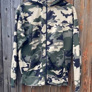 Camouflage full zip hoodie